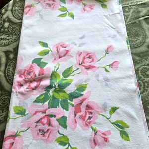 Wilendur Vintage 1950s Rose Floral Tablecloth
